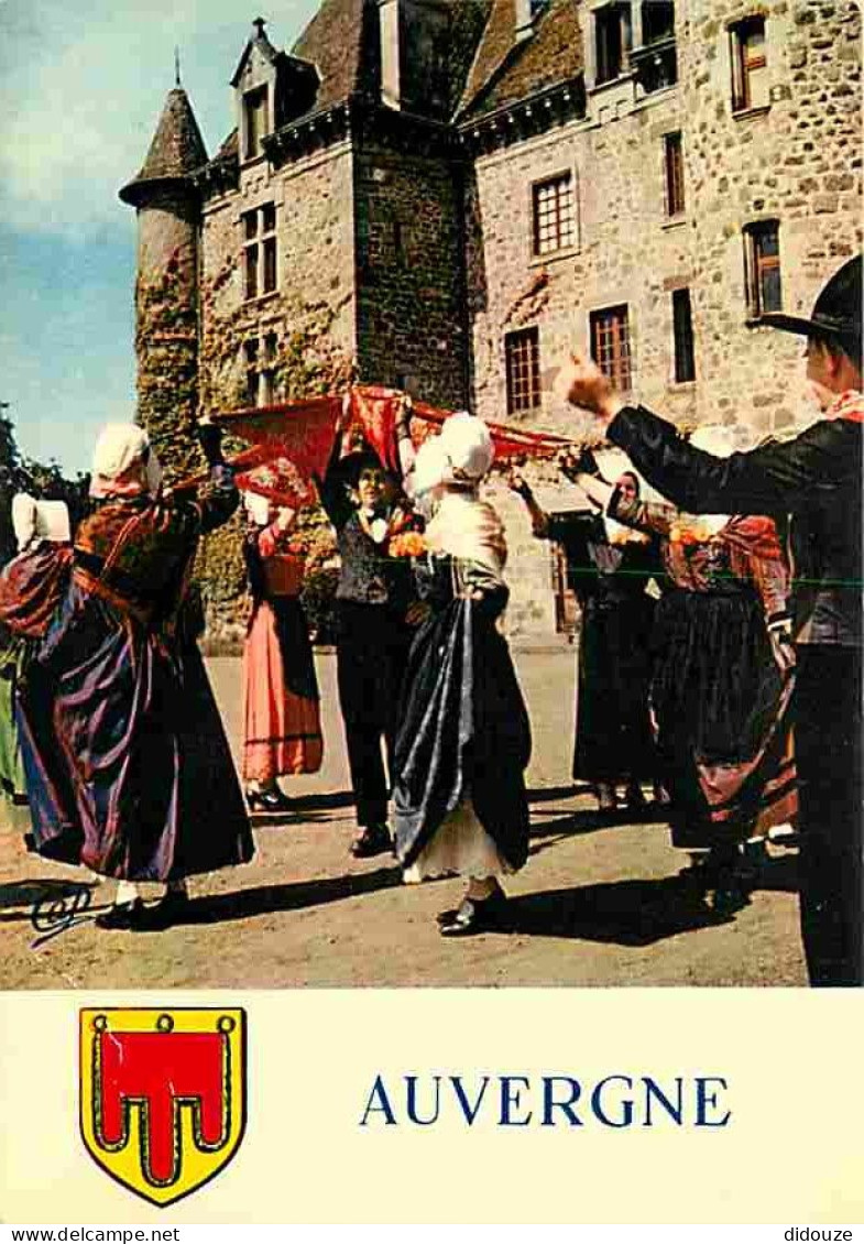 Folklore - Danses - Auvergne - Bourrée Des Foulards De La Région D'Aurillac - Blasons - Voir Scans Recto Verso - Danses