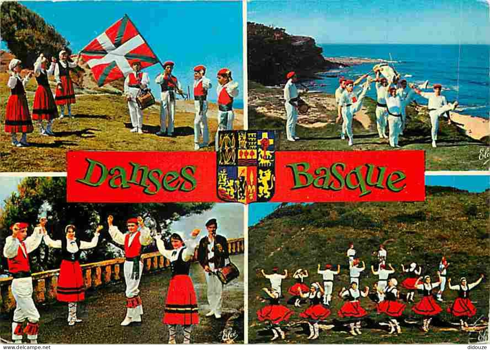 Folklore - Danses - Pays Basque - Multivues - Blasons - Voir Scans Recto Verso - Danses