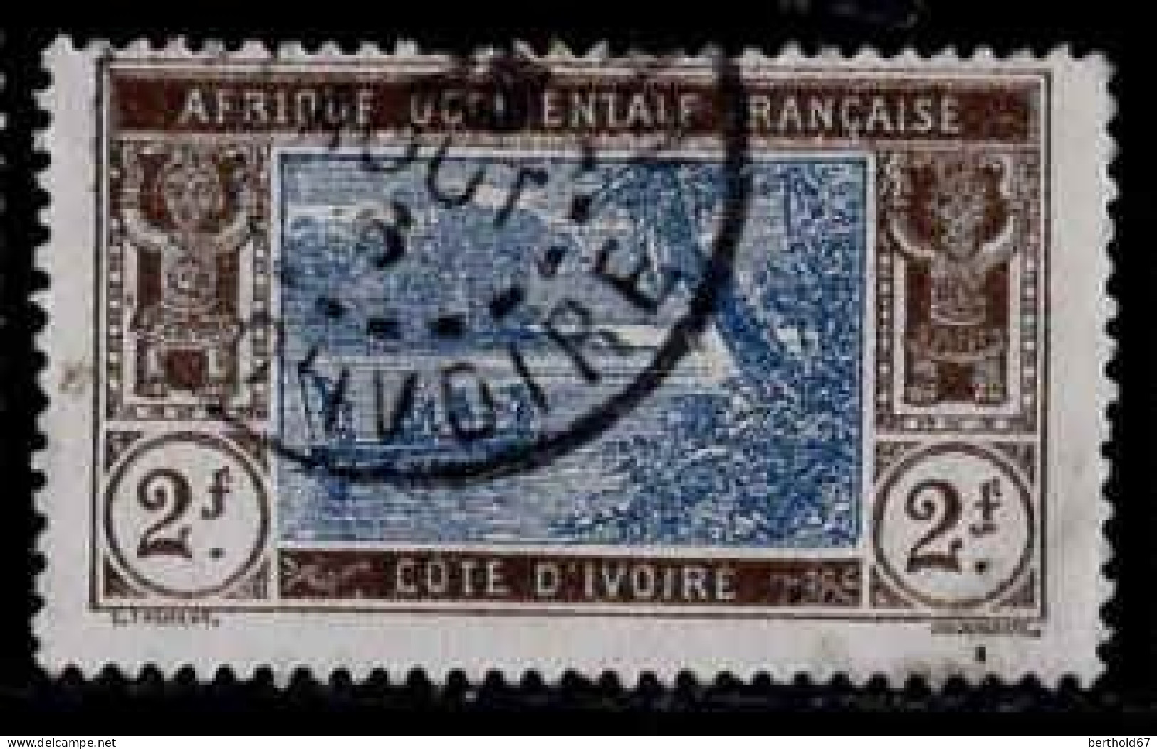 Côte D'Ivoire Poste Obl Yv: 56 Mi:56 Lagune Ebrié (TB Cachet Rond) - Used Stamps