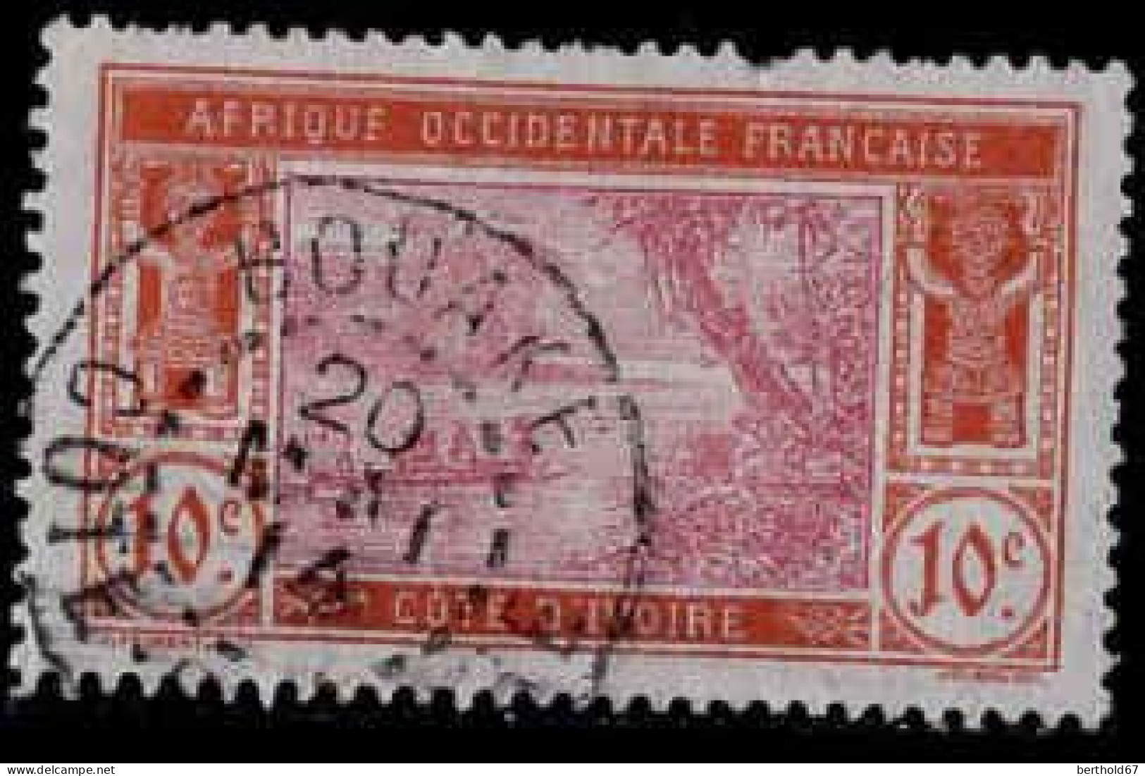 Côte D'Ivoire Poste Obl Yv: 45 Mi:45 Lagune Ebrié (TB Cachet à Date) Bouaké 20 Mai 14 Dent Crte Ht - Used Stamps