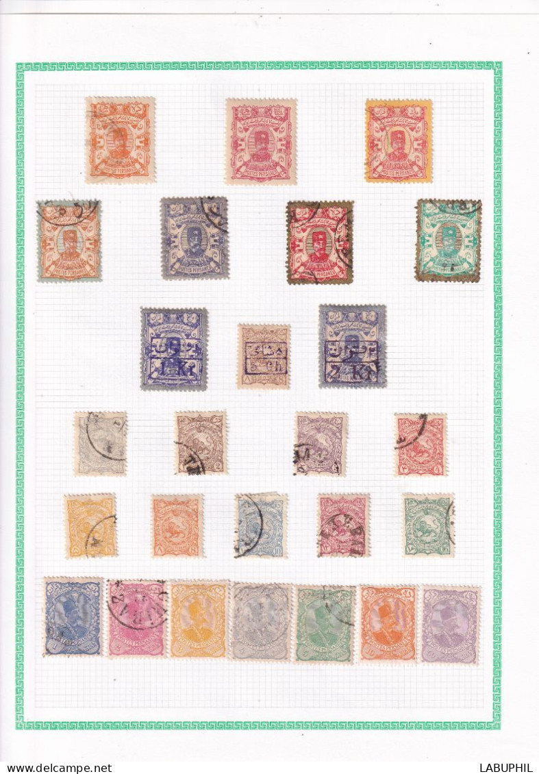 IRAN Dispersion Collection Oblitéré 1894/98 - Iran