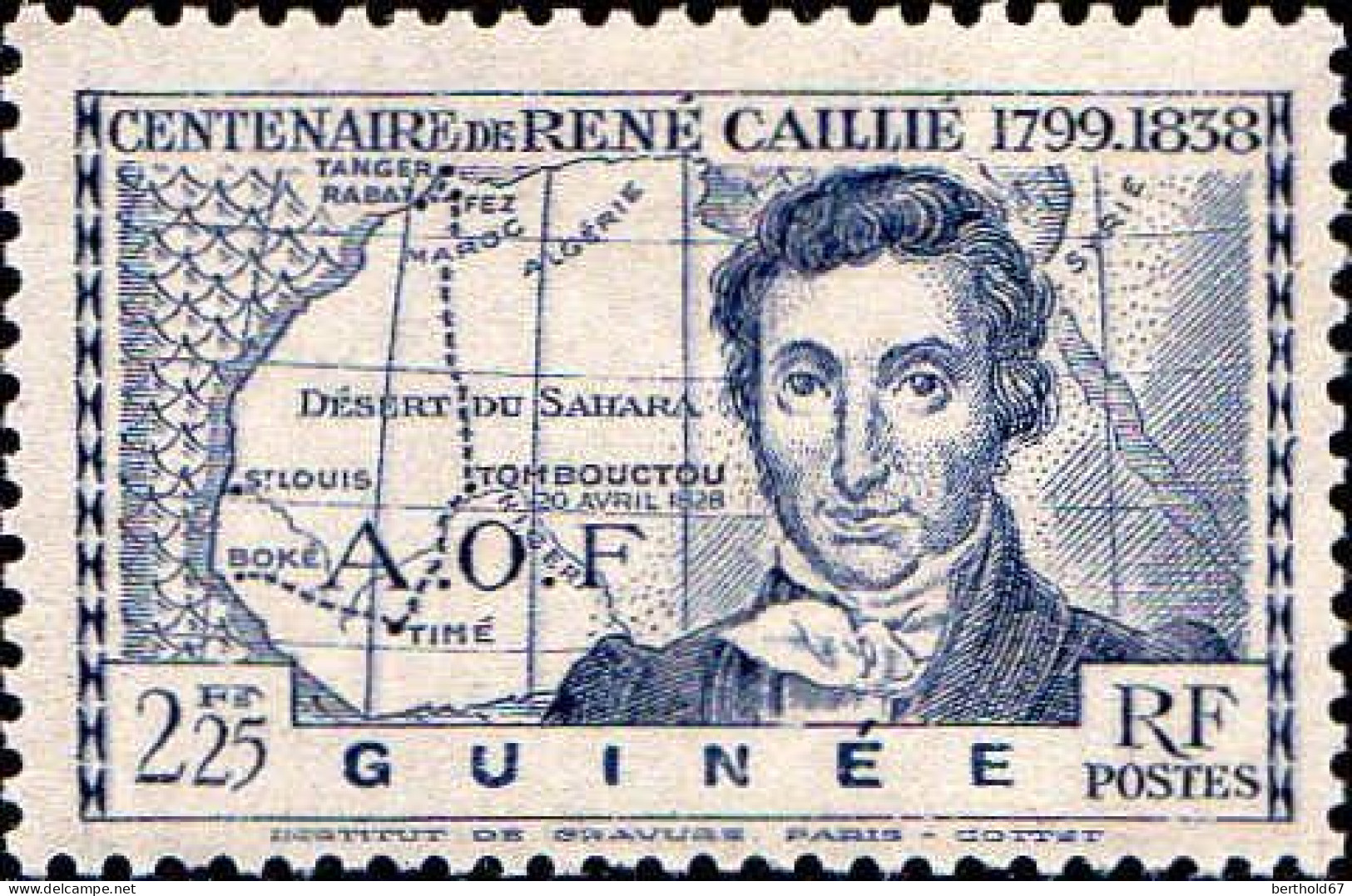 Guinée Poste N** Yv:150 Mi:164 René Caillié - Ongebruikt