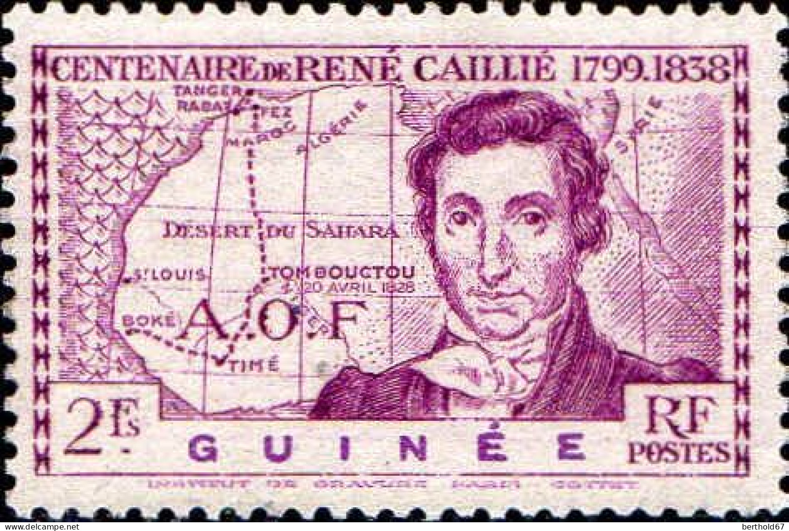 Guinée Poste N** Yv:149 Mi:163 René Caillié (Petit Def.gomme) - Unused Stamps