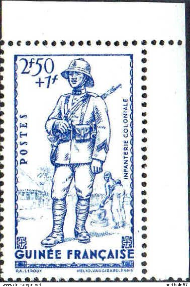 Guinée Poste N** Yv:169/171 Défense De L'Empire Coin D.feuille - Unused Stamps
