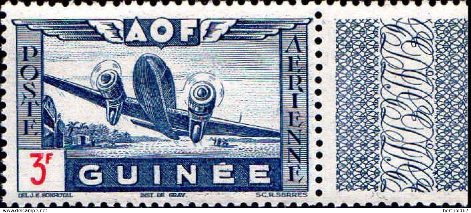 Guinée Avion N** Yv:10/17 Avion Au Décollage & Avion Sur Caravane Bord De Feuille - Nuovi