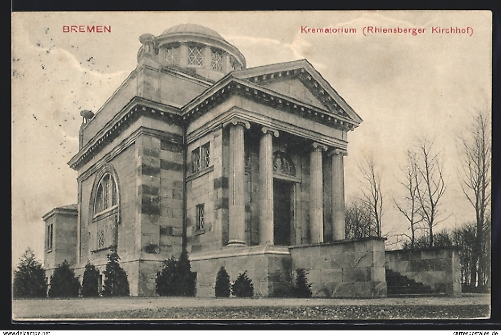 AK Bremen, Krematorium Auf Dem Rhiensberger Kirchhof  - Funerali
