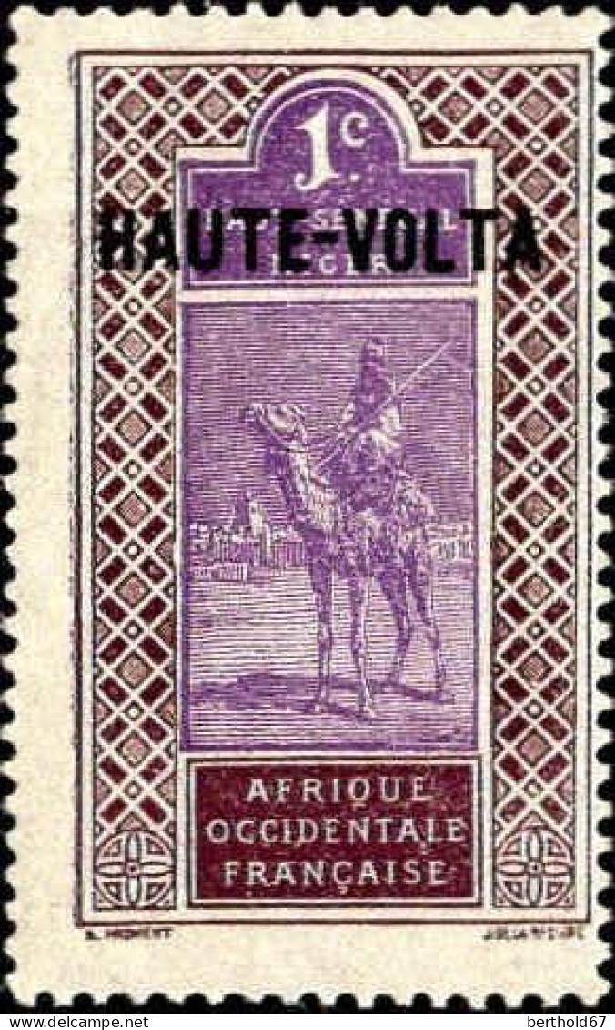 Hte-Volta Poste N** Yv: 1 Mi:1 Méhariste Targui - Unused Stamps