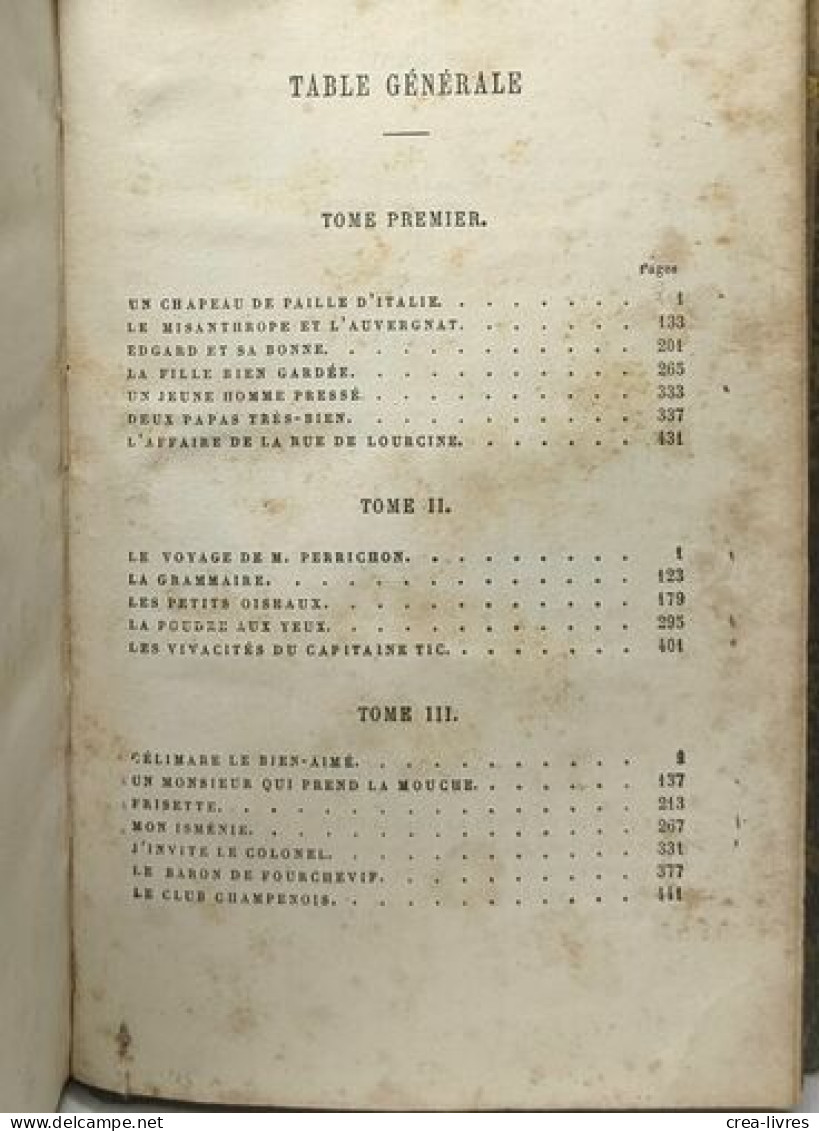Théâtre Complet De Eugène Labiche Avec Une Préface Par Emile Augier Volume X - French Authors