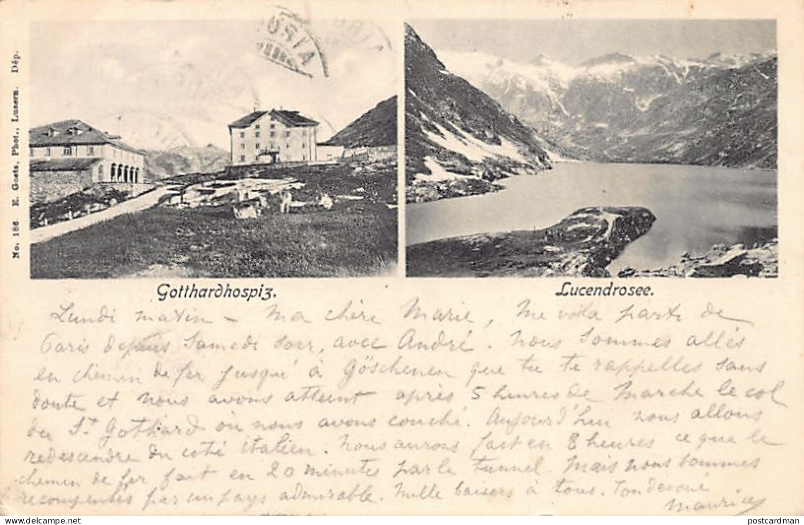 Svizzera - AIROLO (TI) Gotthardhospiz - Lucendrosee - Ed. E. Goetz 186 - Airolo