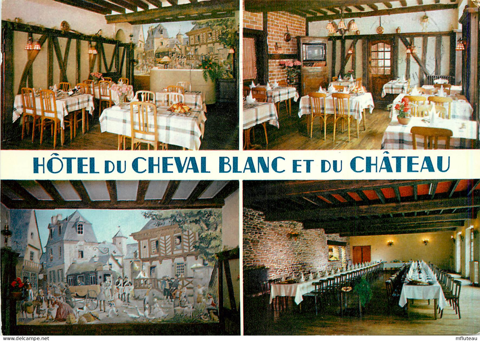 35* CHATEAUGIRON  Hotel  Du « cheval Blanc Et Du Chateau» (CPM 10x15cm)    RL17,0471 - Châteaugiron