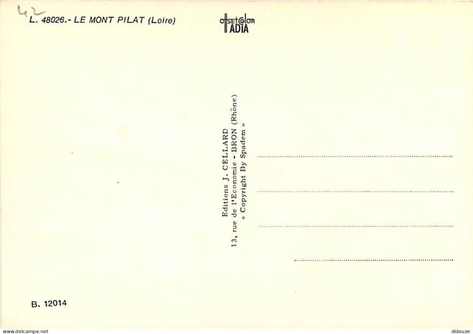 42 - Le Mont Pilat - Promenade En Foret - Carte Neuve - CPM - Voir Scans Recto-Verso - Mont Pilat
