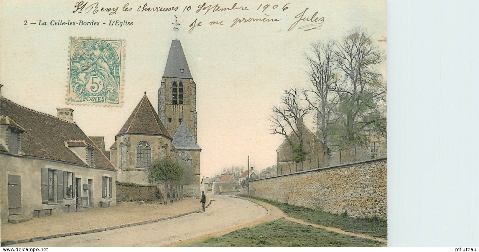 78* LA CELLE LES BORDES  L Eglise      RL28,0243 - 1939-44 Iris