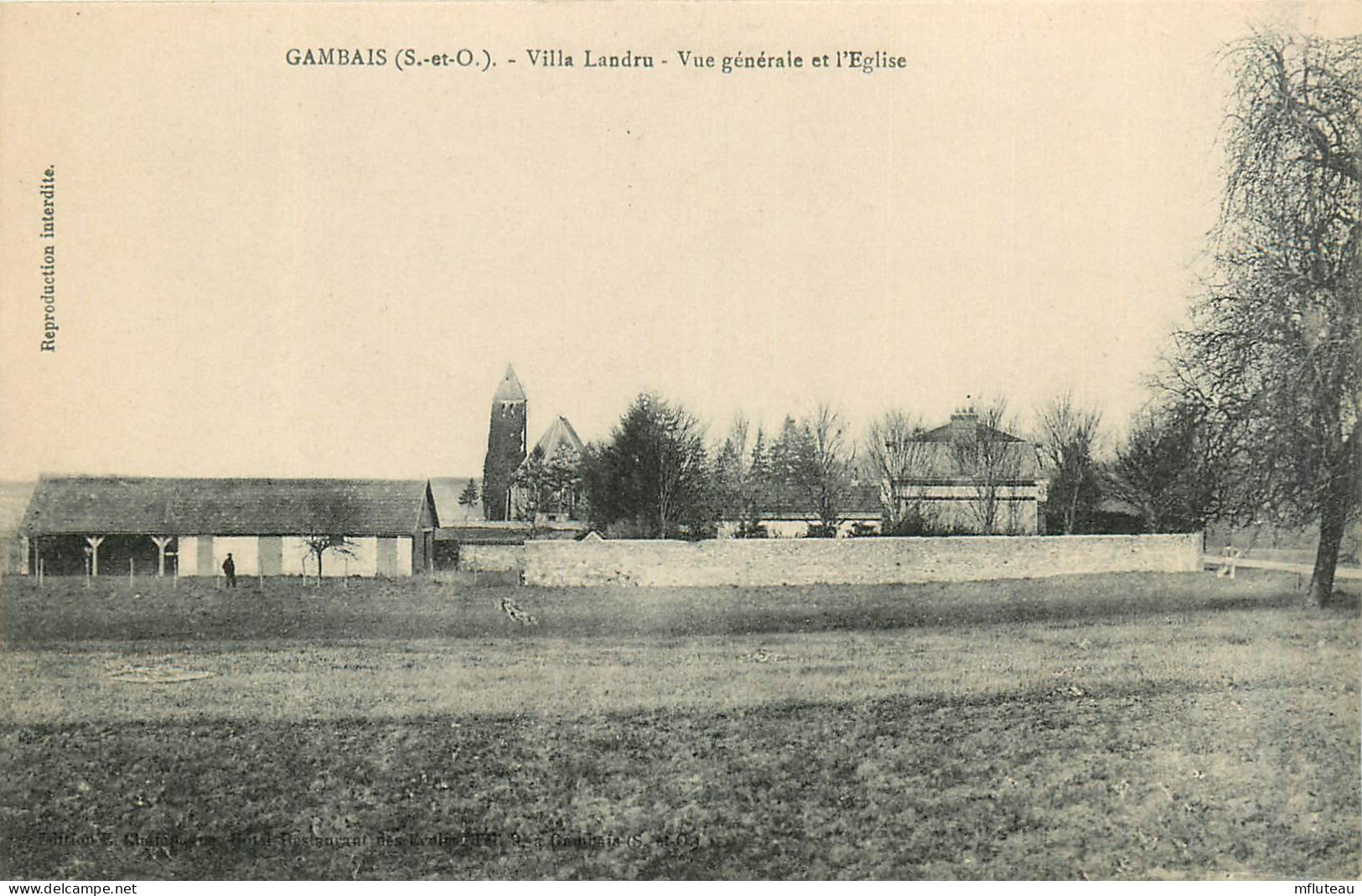 78* GAMBAIS  Villa Landru - Vue Generale     RL28,0174 - 1939-44 Iris