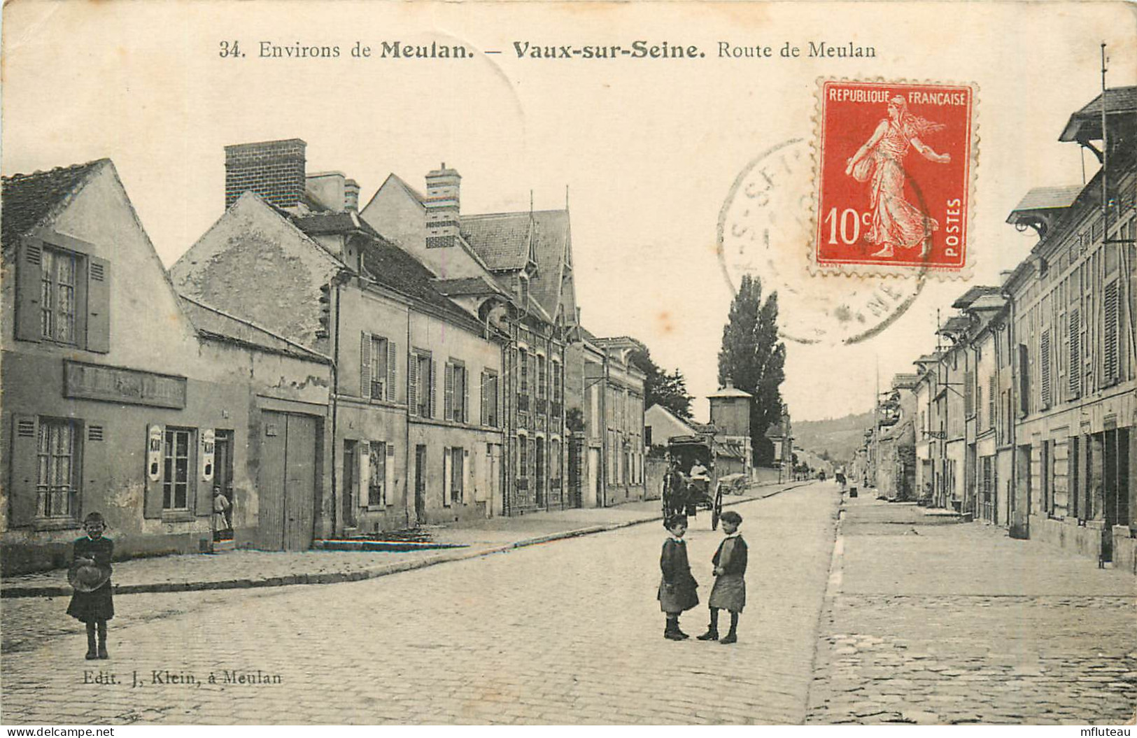 78* VAUX S/SEINE  Route De Meulan    RL28,0146 - 1939-44 Iris