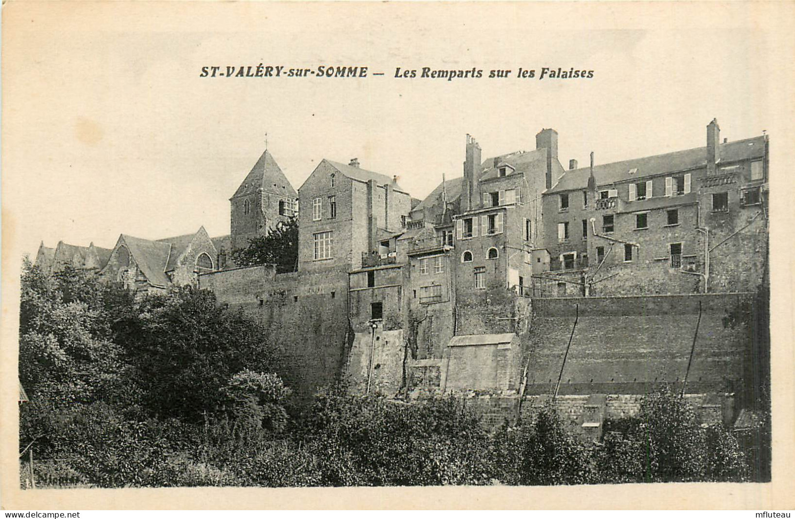 80* ST VALERY S/SOMME Les Remparts Sur La Falaise  RL28,0613 - Saint Valery Sur Somme
