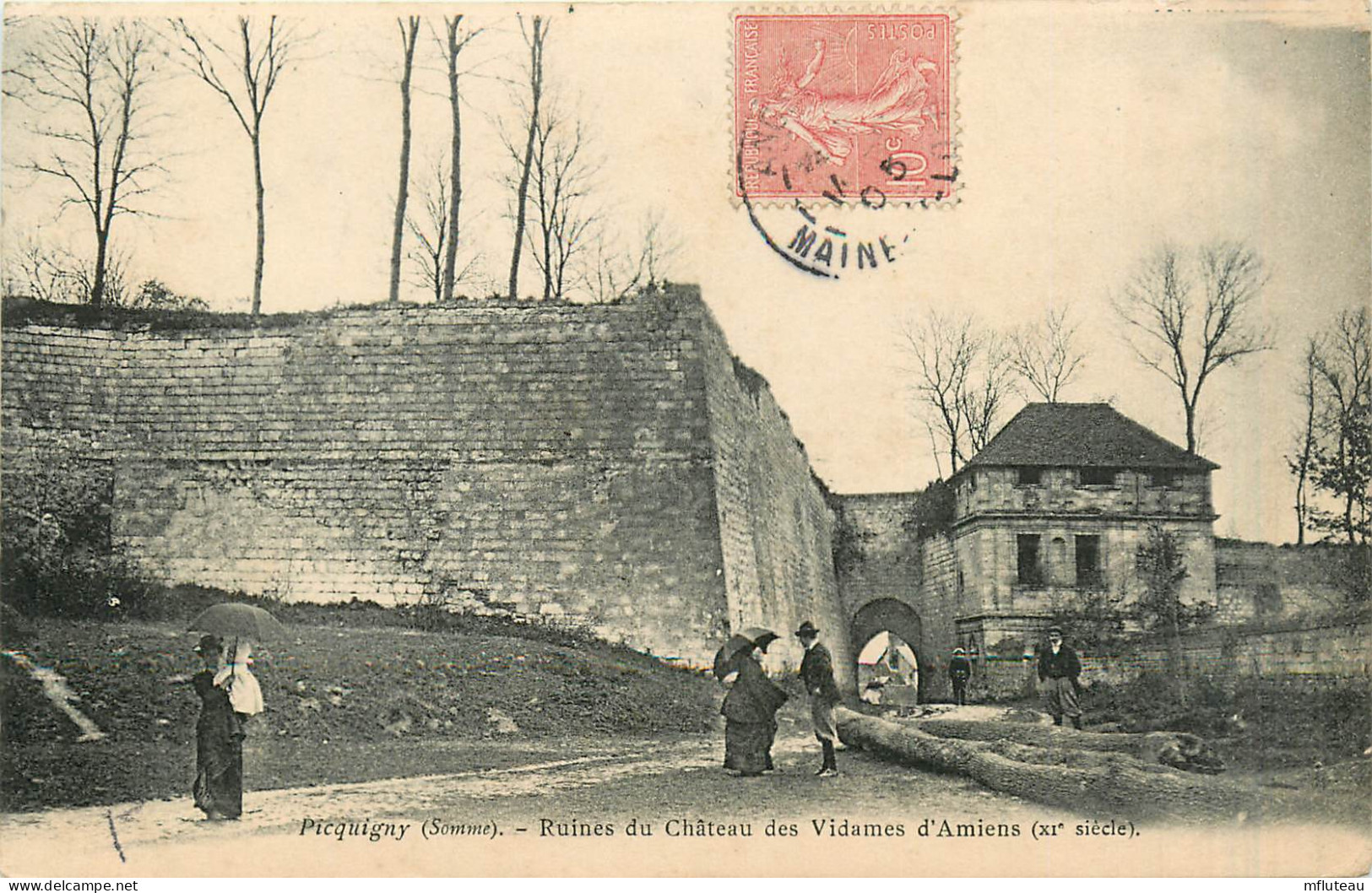 80* PICQUIGNY  Ruines Du Chateau Des Vidames      RL28,0424 - Picquigny