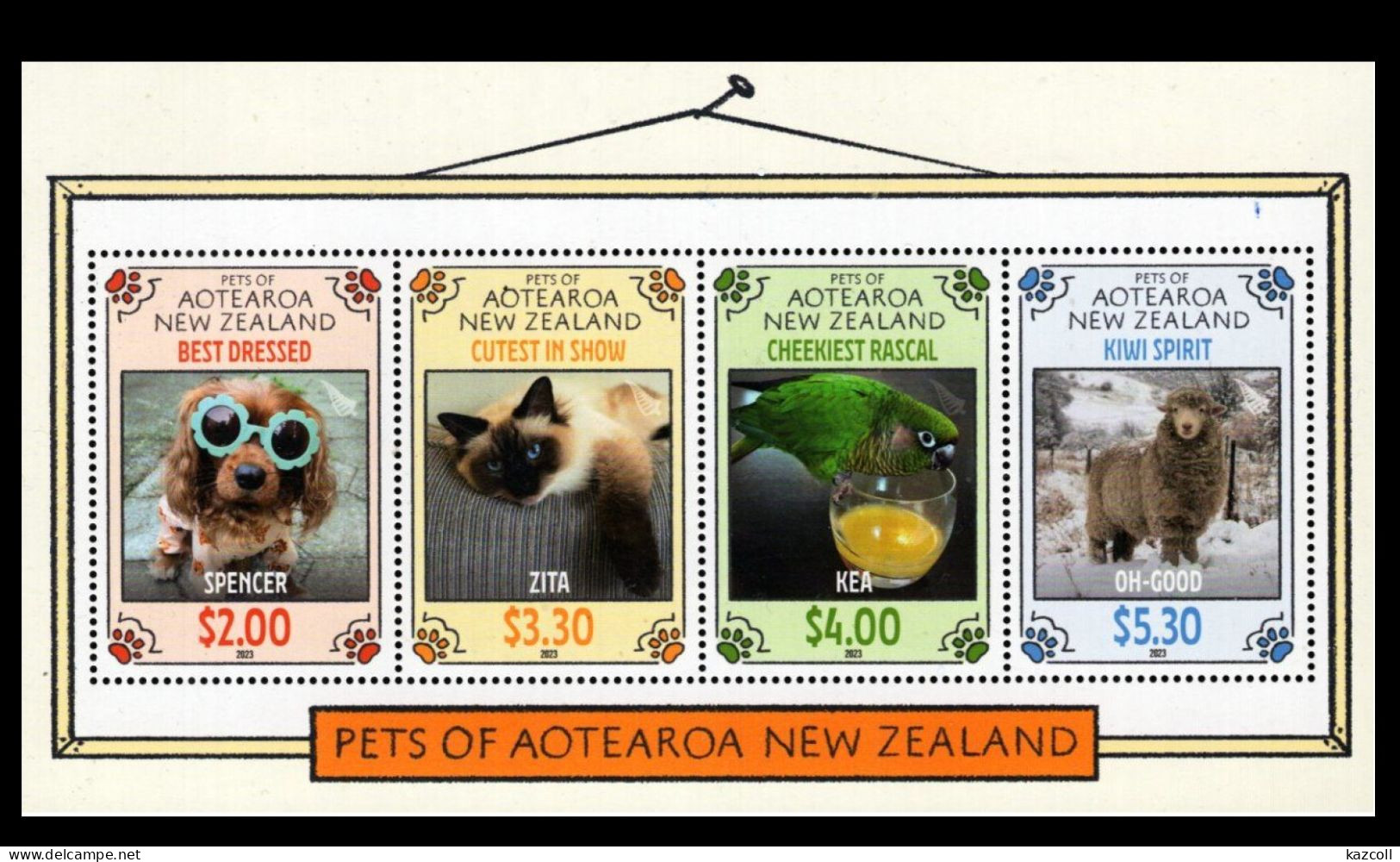 New Zealand  2023. Pets Of Aotearoa New Zealand Fauna - Unused Stamps