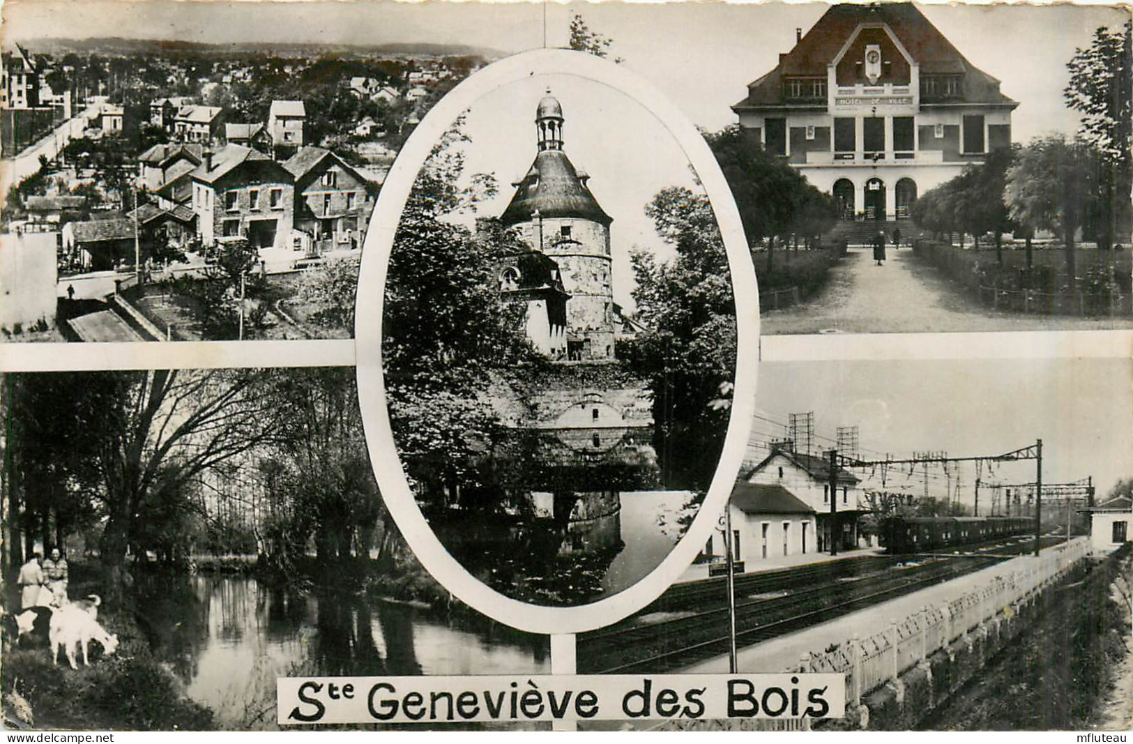 91* STE GENEVIEVE DES BOIS    Multi Vues -  (CPSM 9x14cm)       RL28,1986 - Sainte Genevieve Des Bois
