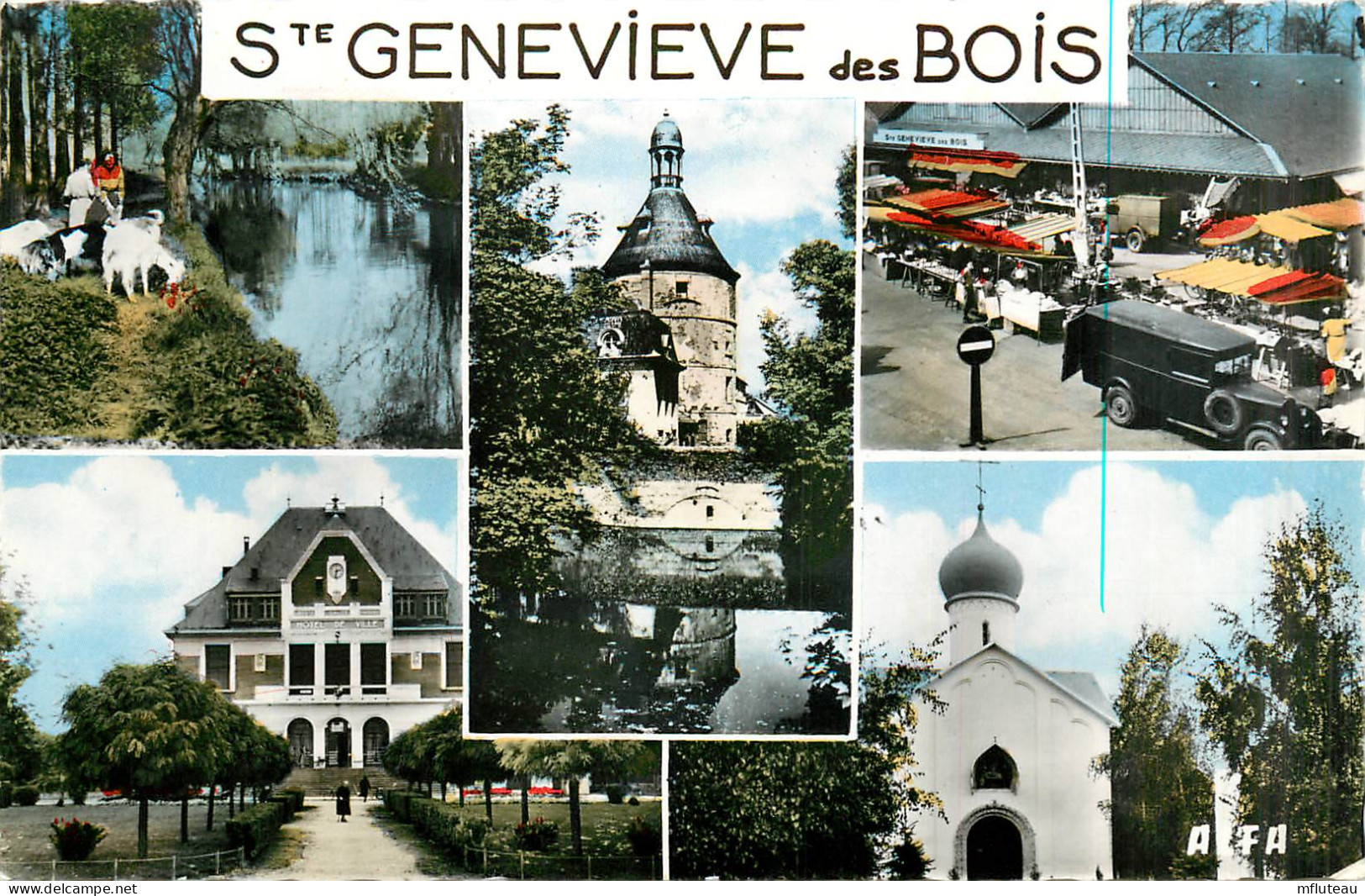 91* STE GENEVIEVE DES BOIS  Multi Vues  (CPSM 9x14cm)        RL28,1984 - Sainte Genevieve Des Bois