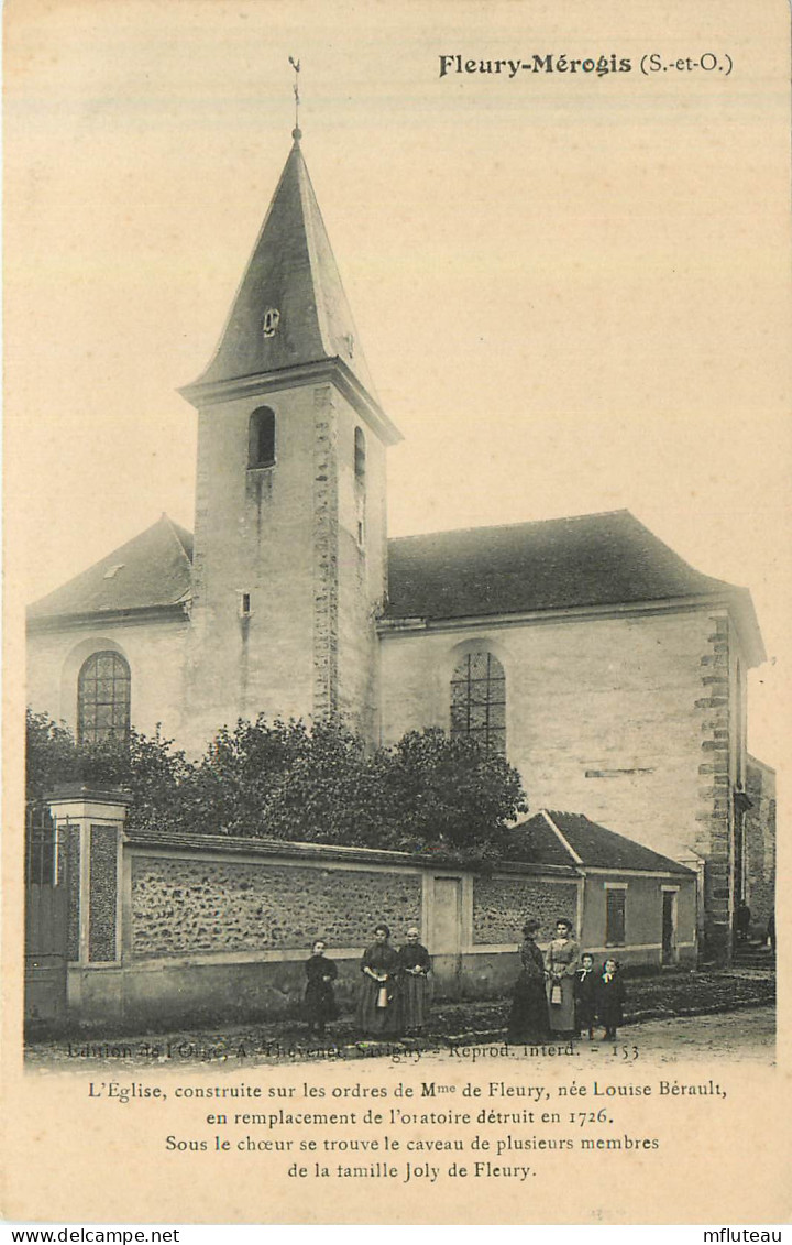 91* FLEURY MEROGIS  L Eglise         RL28,1936 - Fleury Merogis