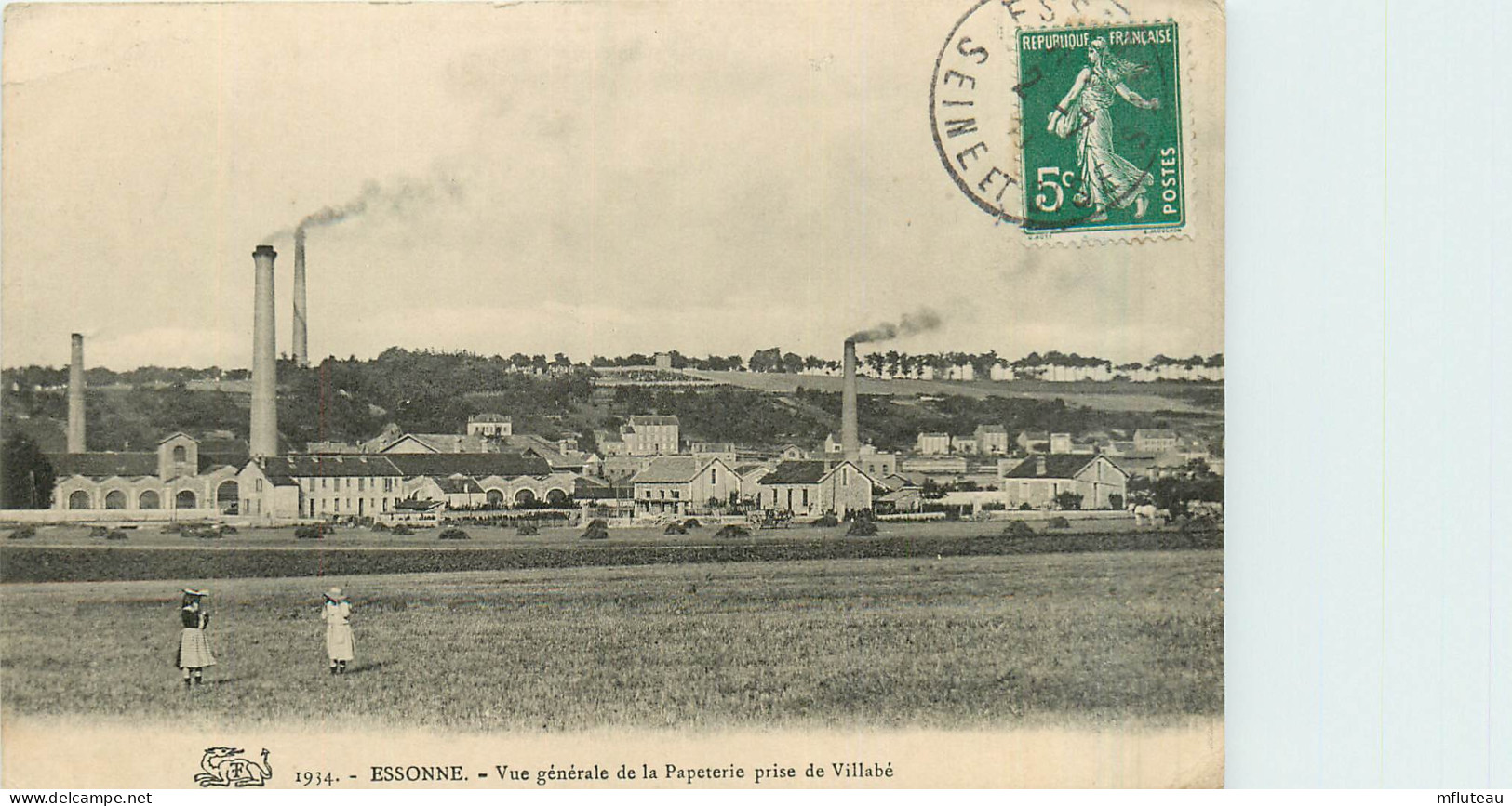 91* ESSONNE  Vue Generale De La Papeterie       RL28,1892 - Essonnes