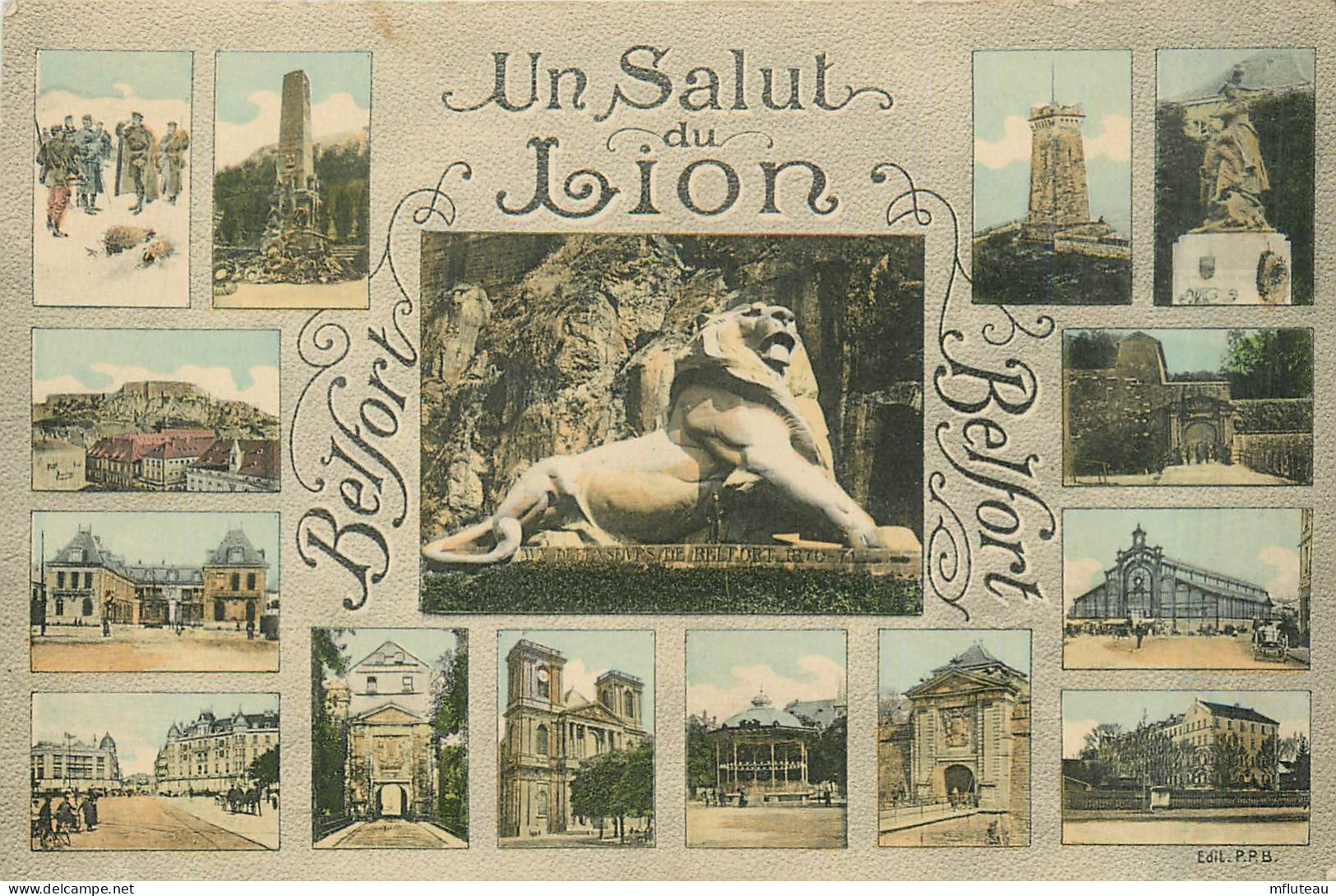 90* BELFORT   Le Salut Du Lion - Multi Vues     RL28,1841 - Belfort – Le Lion