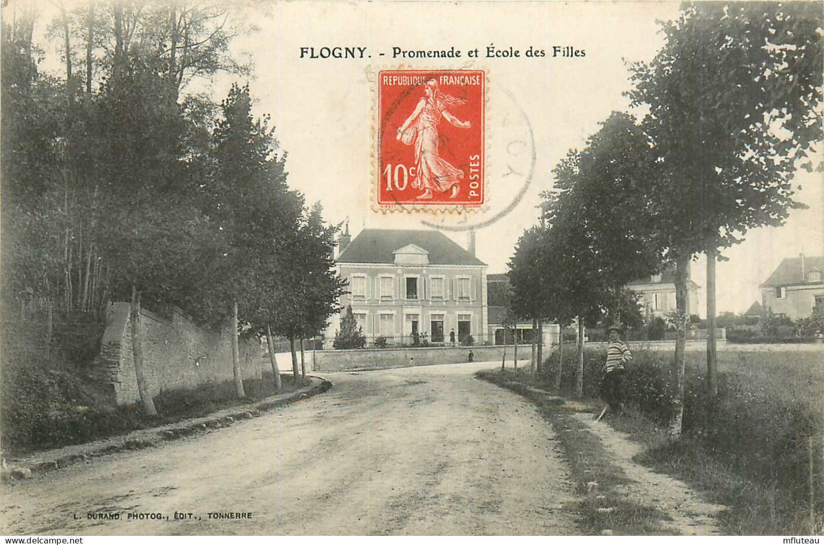 89* FLOGNY Promenade - Ecole De Filles       RL28,1701 - Flogny La Chapelle