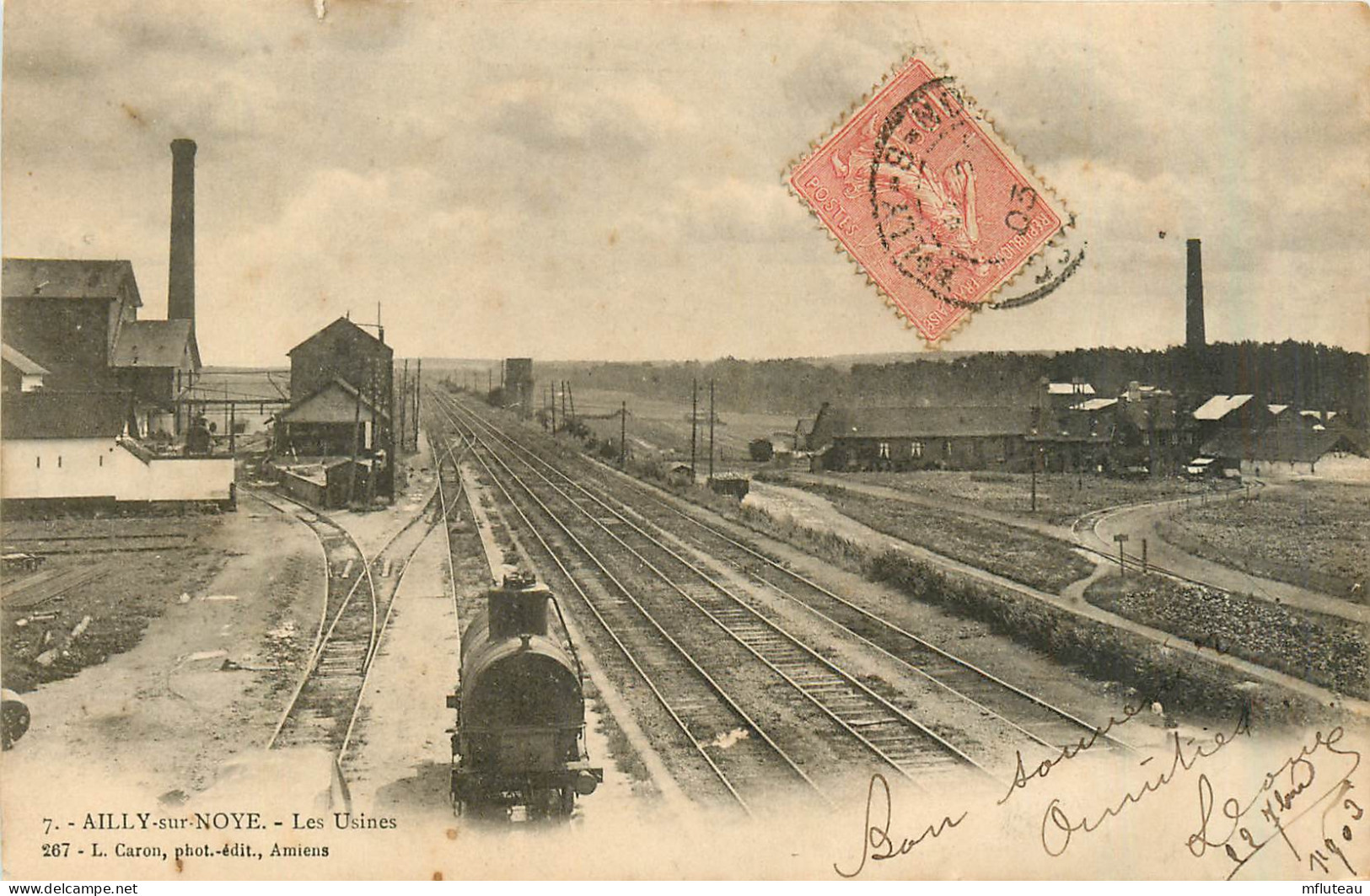 80* AILLY S/NOYE   Les Usines - Gare   RL31,0541 - Ailly Sur Noye