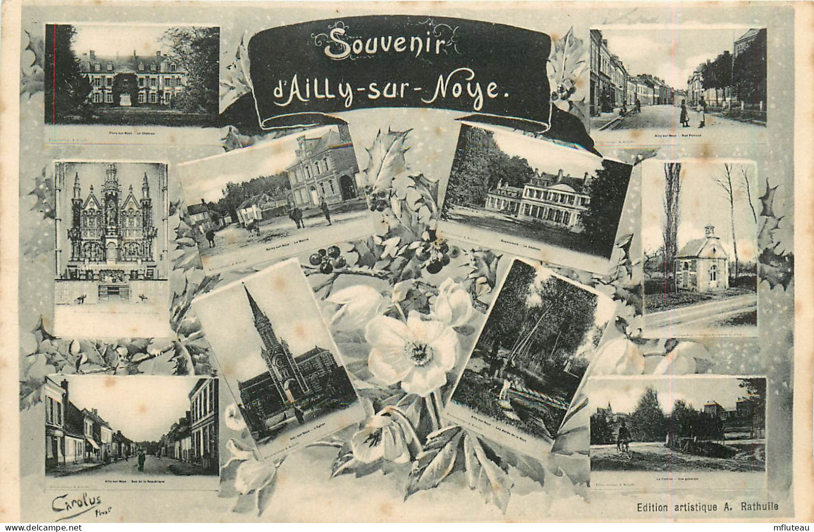 80* AILLY S/NOYE « souvenir» Multi Vues    RL31,0464 - Ailly Sur Noye