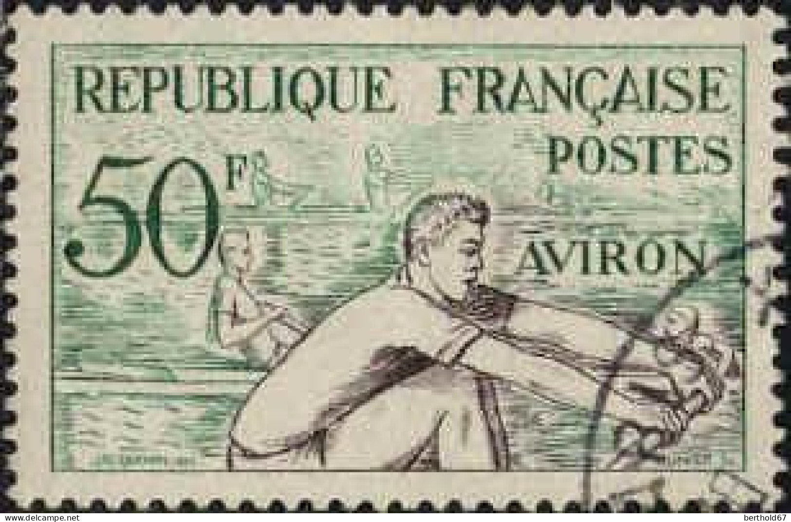 France Poste Obl Yv: 964 Mi:982 Aviron (Beau Cachet Rond) (Thème) - Aviron