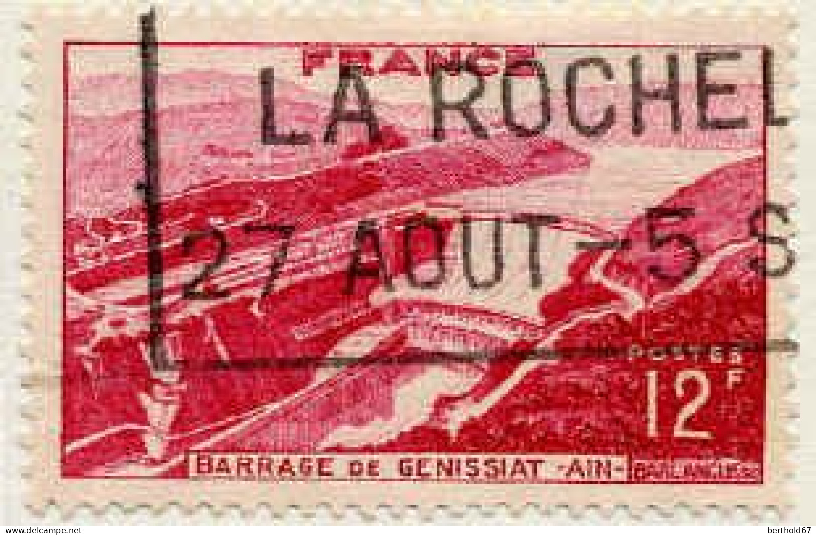 France Poste Obl Yv: 817 Mi:830 Barrage De Genissiat Ain (TB Cachet Mécanique) - Used Stamps