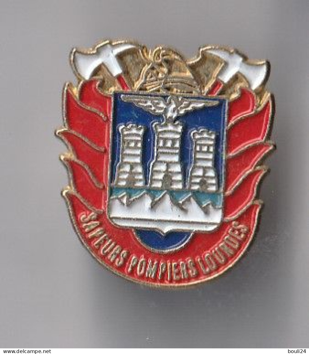 PIN'S   THEME  POMPIERS DE LOURDES EBN HAUTES PYRENEES - Feuerwehr