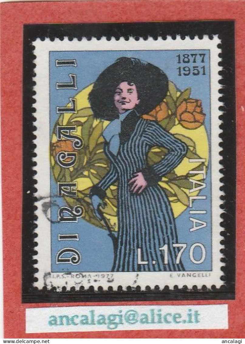 USATI ITALIA 1977 - Ref.0385B "DINA GALLI" 1 Val. - - 1971-80: Usati