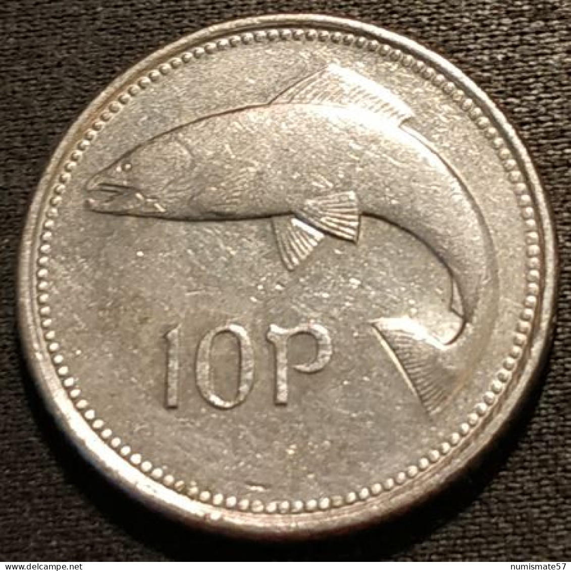 IRLANDE - EIRE - 10 PENCE 1994 - Petit Module - KM 29 - Poisson Saumon - IRELAND - Ierland