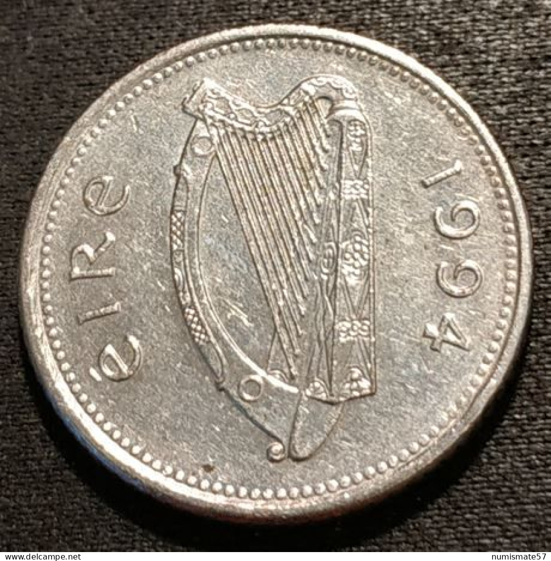 IRLANDE - EIRE - 10 PENCE 1994 - Petit Module - KM 29 - Poisson Saumon - IRELAND - Irland