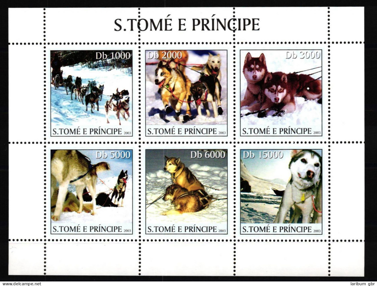 Sao Tome E Principe 2167-2172 Postfrisch Kleinbogen / Hunde #KC656 - Autres & Non Classés
