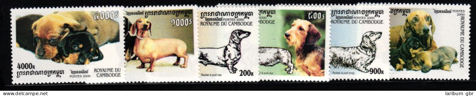 Kambodscha 2109-2114 Postfrisch Hunde #KC738 - Cambodja