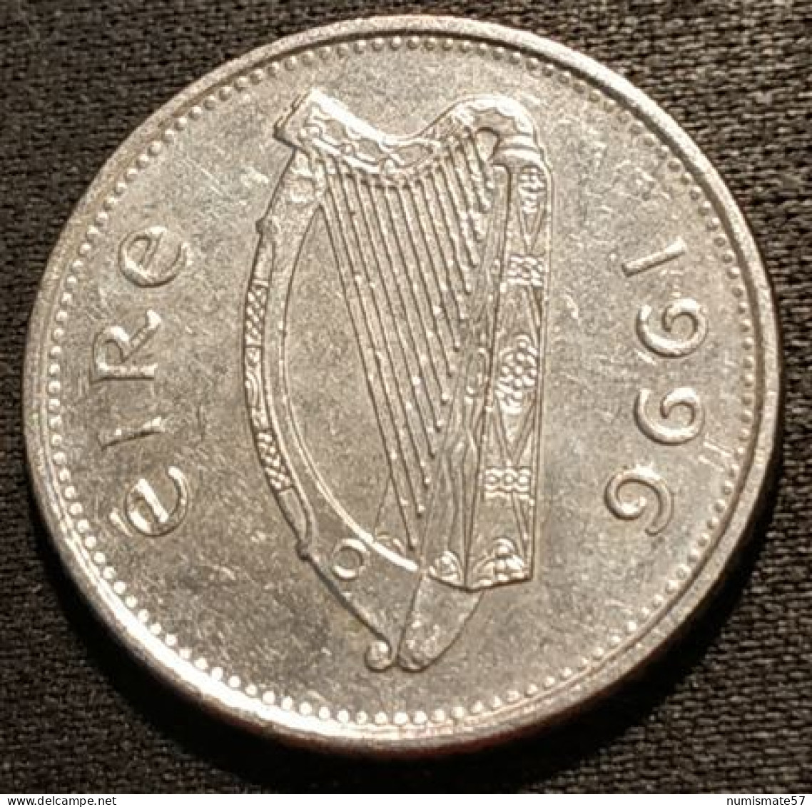 IRLANDE - EIRE - 10 PENCE 1996 - Petit Module - KM 29 - Poisson Saumon - IRELAND - Ireland