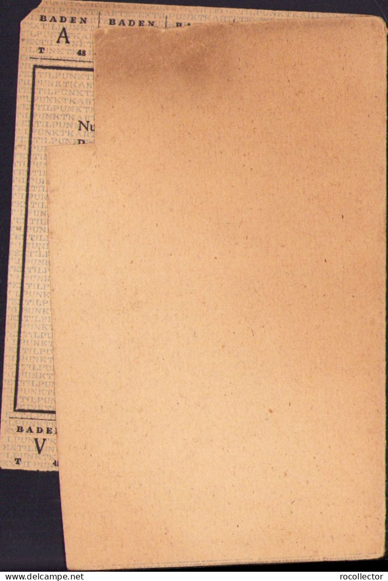 Allgemeine Textil-Punkkarte Für Knaben Von 3-15 Jahren 1948 Radolfzell Germany Besatzungszone A2440N - Biglietti D'ingresso