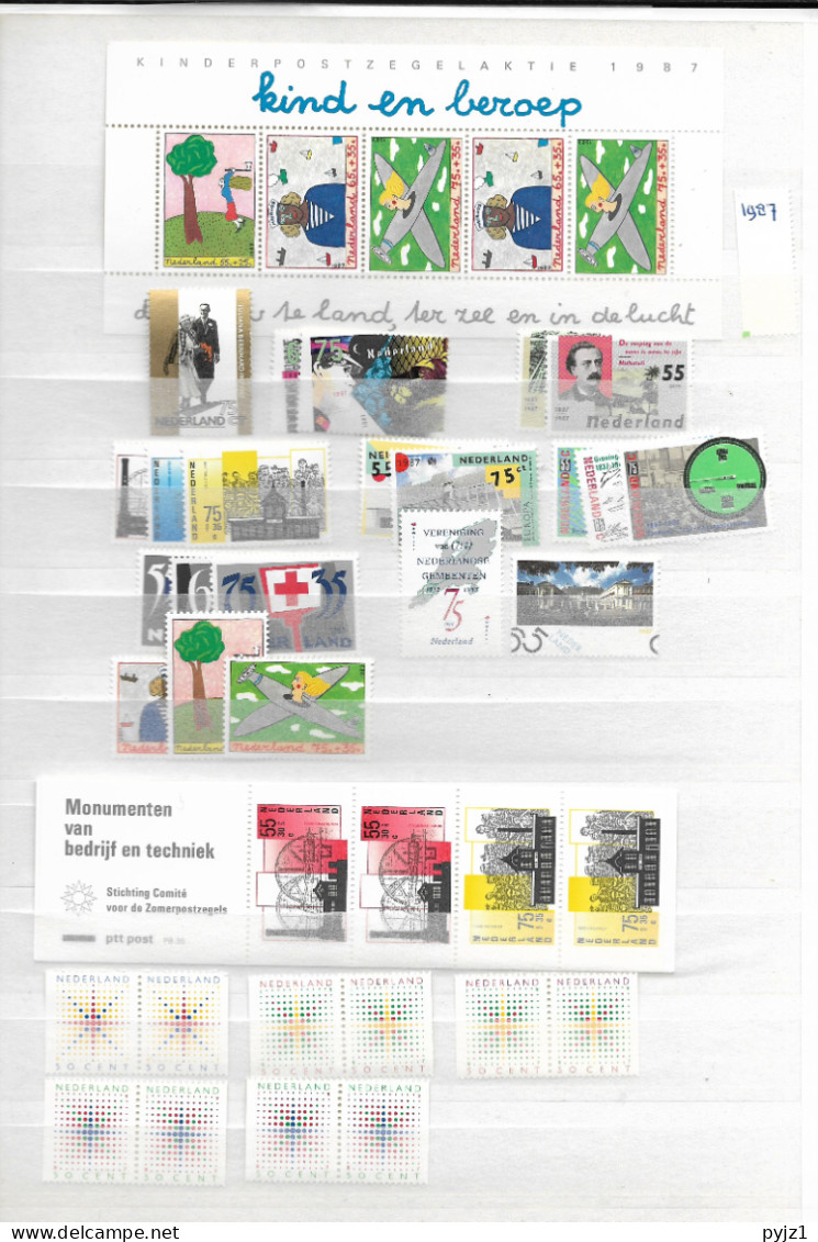 1987 MNH  Netherlands Complete According To Michel Postfris** - Komplette Jahrgänge