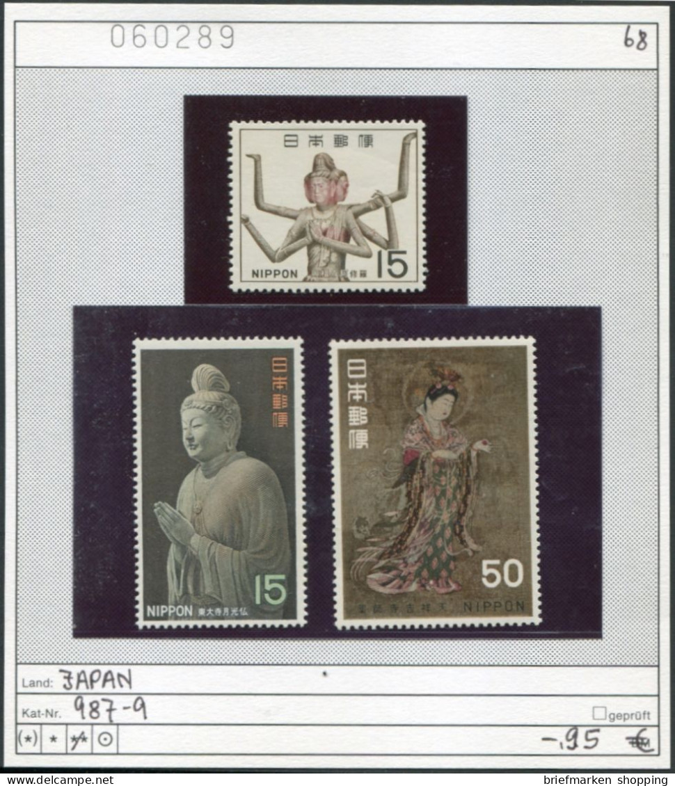 Japan 1968 - Japon 1968 - Nippon 1968 - Michel 987-989 - ** Mnh Neuf Postfris - Ungebraucht