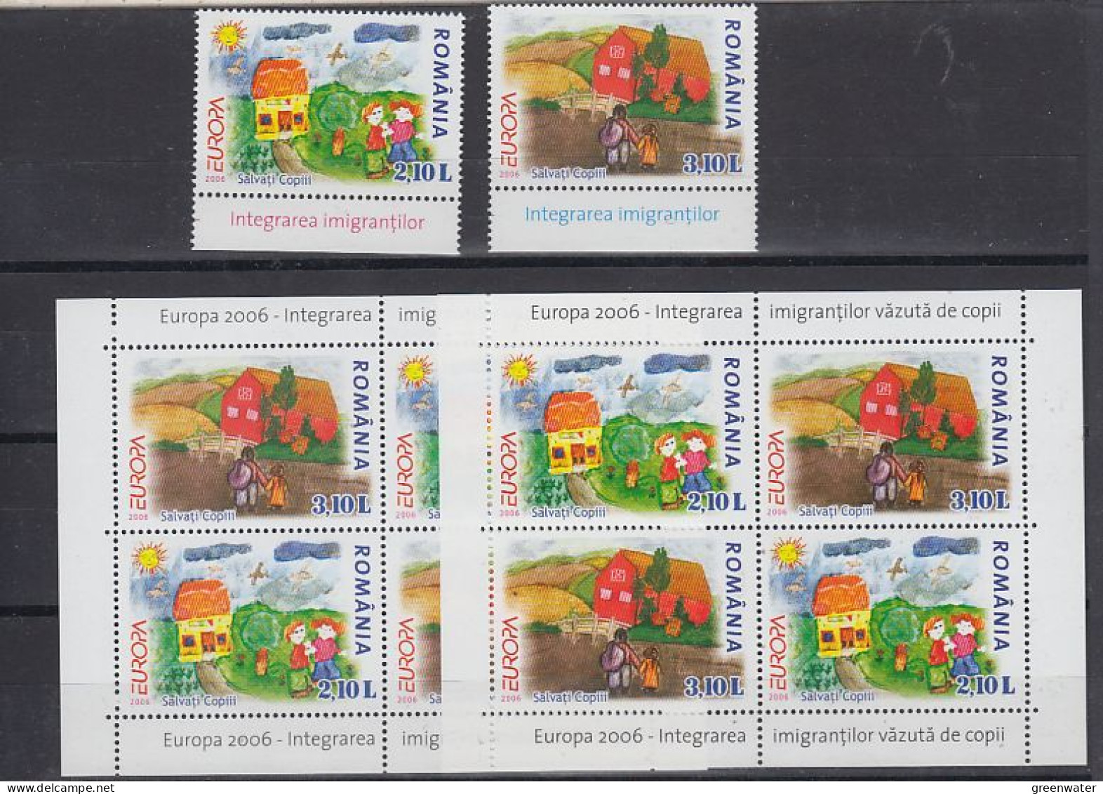 Europa Cept 2006 Romania 2v + 2 M/s ** Mnh (59337) - 2006