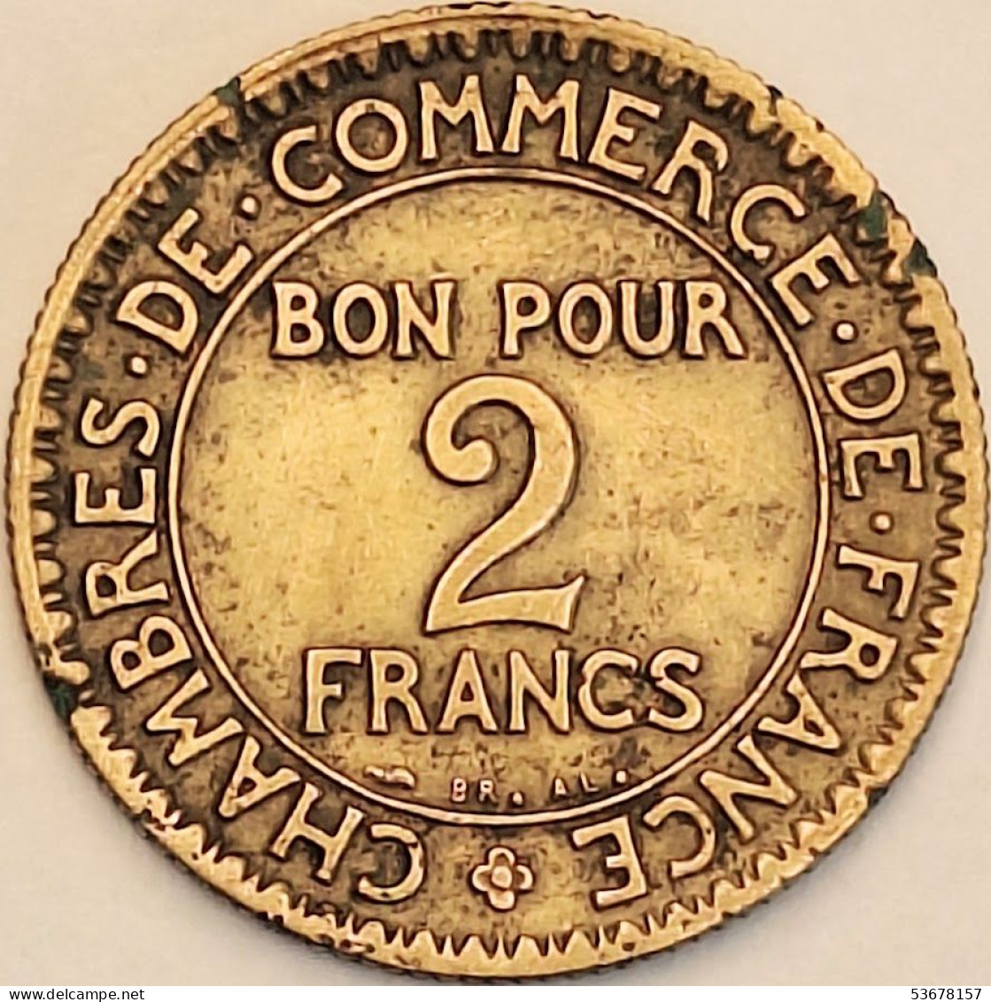 France - 2 Francs 1922, KM# 877 (#4100) - 2 Francs