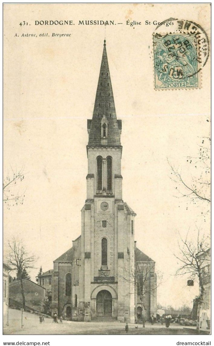 24 MUSSIDAN. Eglise Saint-Georges 1905 - Mussidan