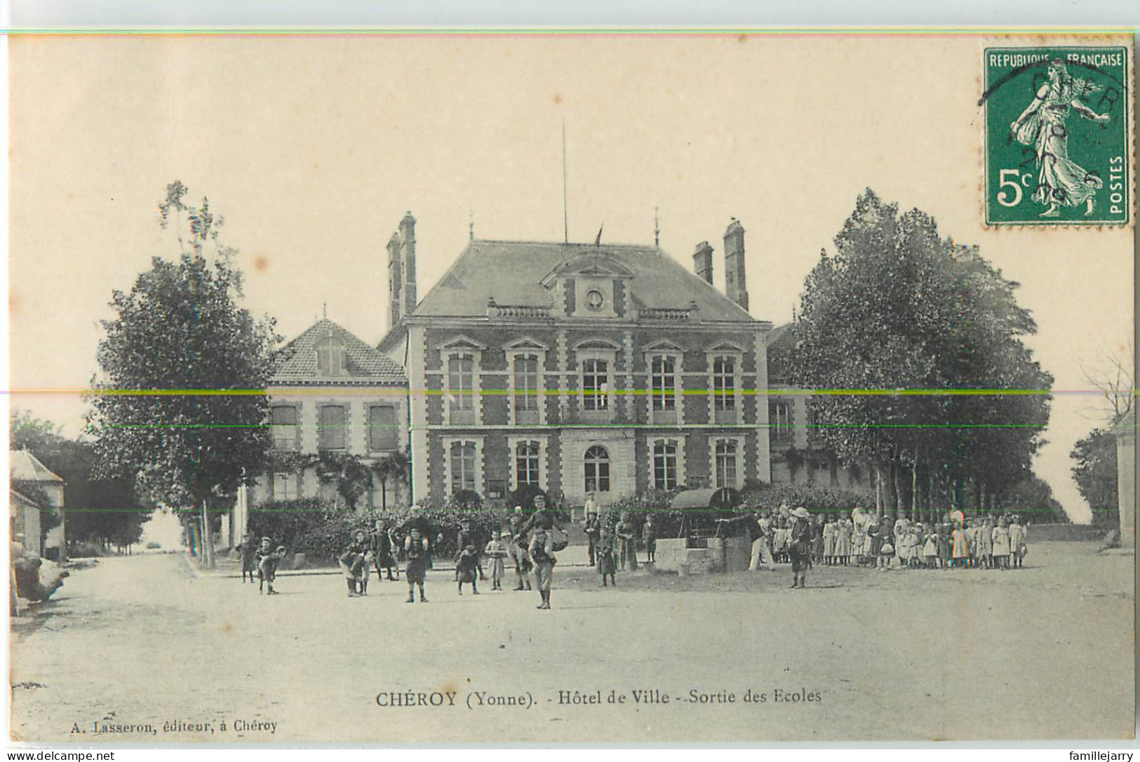 34464 - CHEROY - HOTEL DE VILLE / SORTIE DES ECOLES - Cheroy