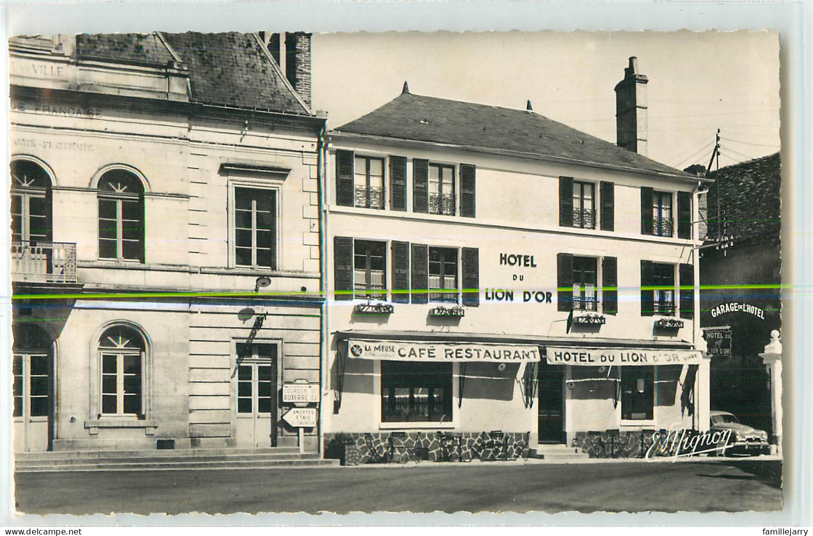 34432 - COULANGES SUR YONNE - CPSM - HOTEL DU LION D OR - Coulanges Sur Yonne