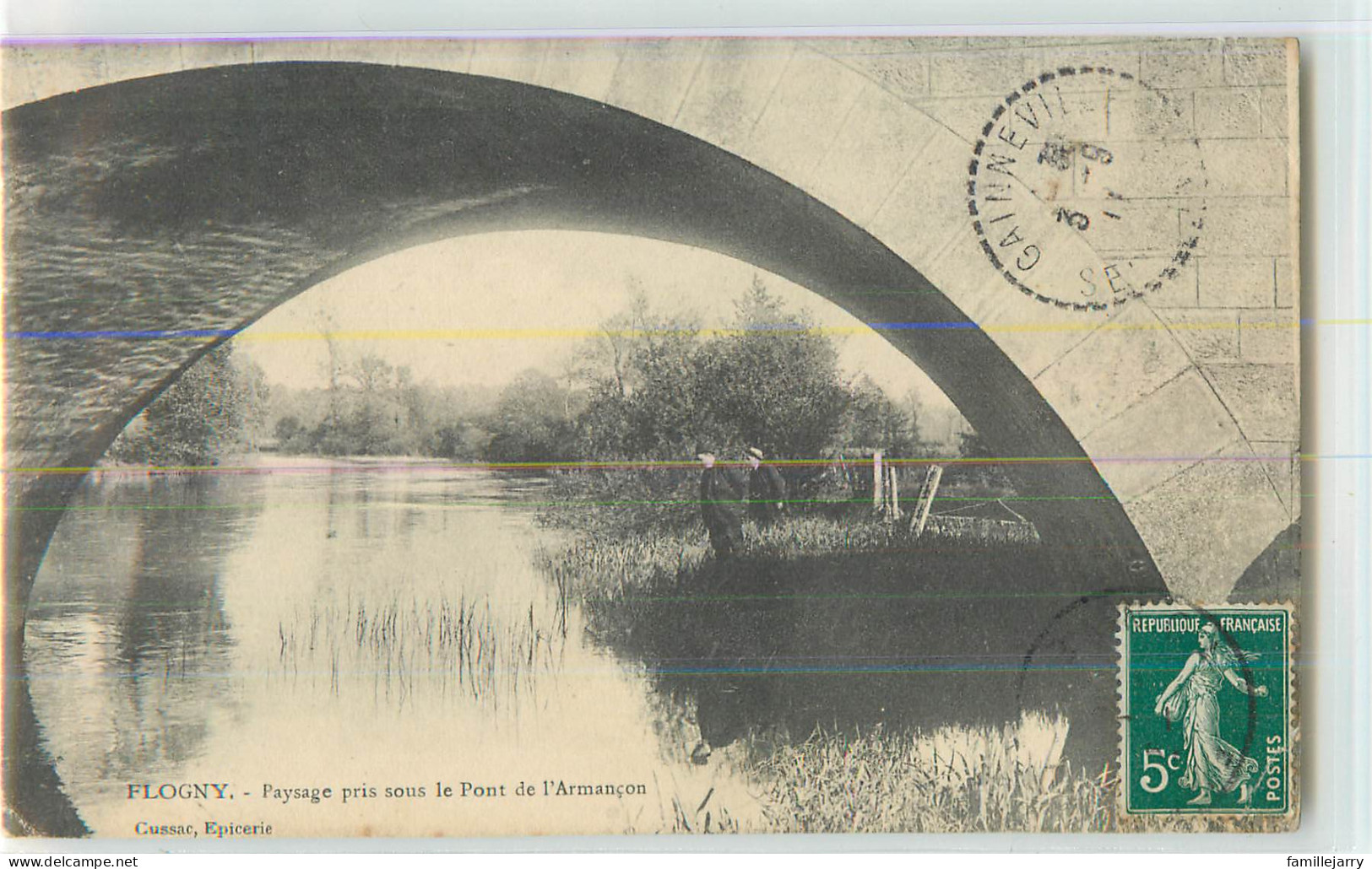 34256 - FLOGNY LA CHAPELLE - PAYSAGE PRIS SOUS LE PONT DE L ARMANCON - Flogny La Chapelle