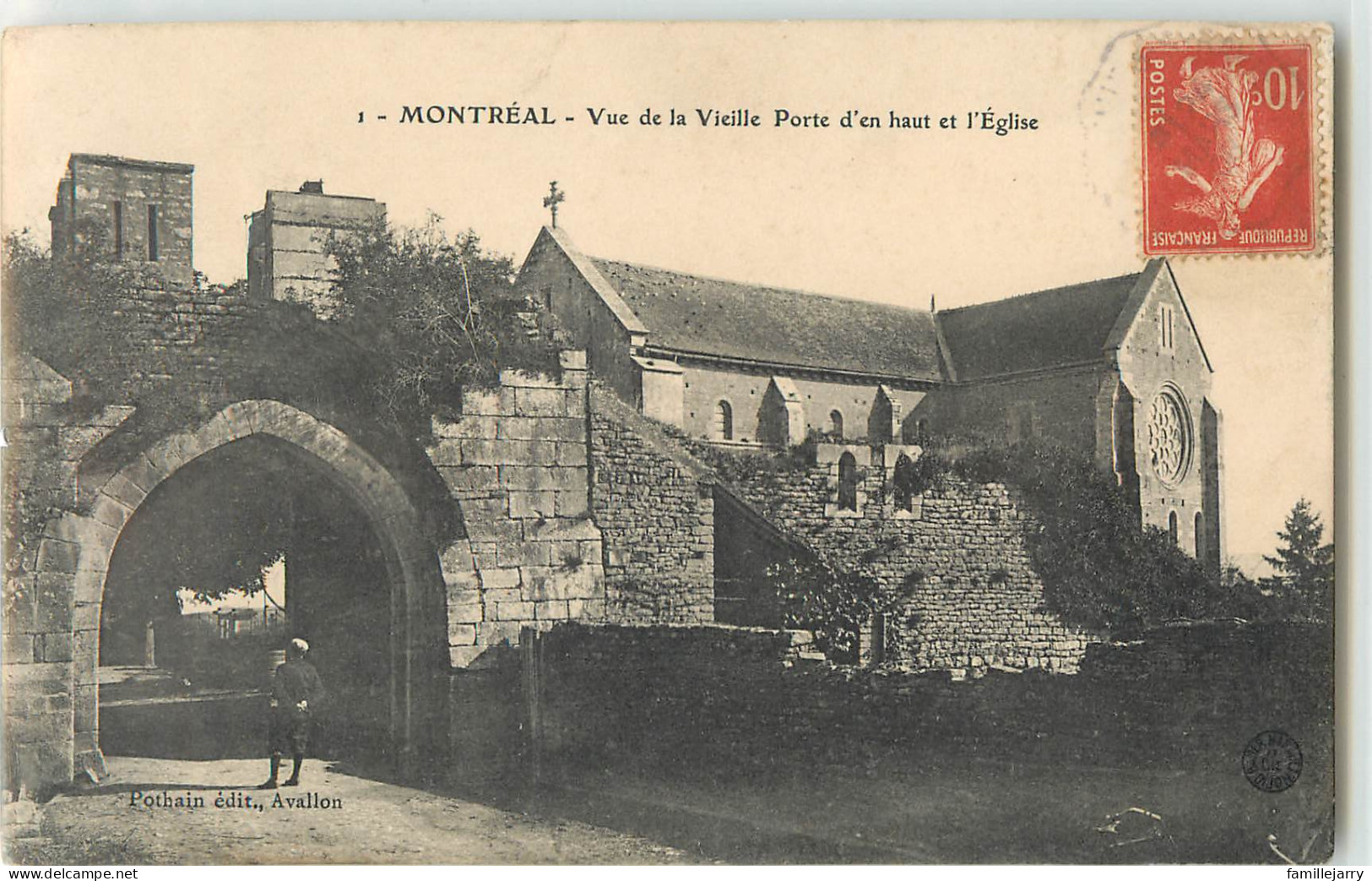 34965 - MONTREAL - VUE DE LA VIEILLE PORTE D EN HAUT ET L EGLISE - Montreal