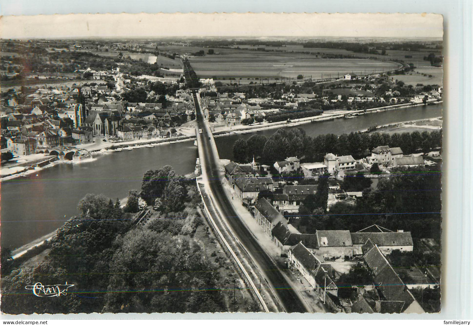 34784 - PONT SUR YONNE - CPSM - VUE AERIENNE - Pont Sur Yonne