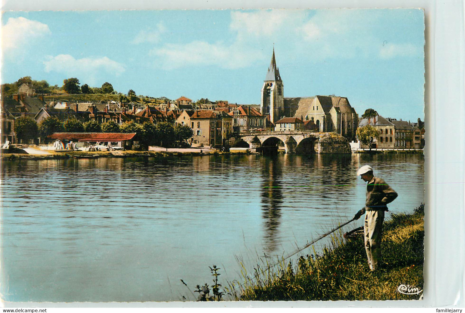 34780 - PONT SUR YONNE - CPSM - BORDS DE L YONNE - Pont Sur Yonne